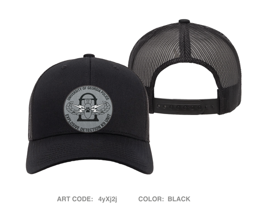 University of Georgia EOD K9 Unit Embroidered Snapback Trucker Cap - 4yXj2j