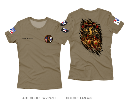 CUSTOM A CO, 194th DSSB Core Women's SS Performance Tee - WVPzZU
