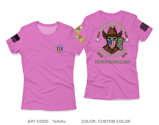 Bravo Company, 18th Corps Finance Battalion Fundraising Collection Core Women's SS Performance Tee - 7e4xhu