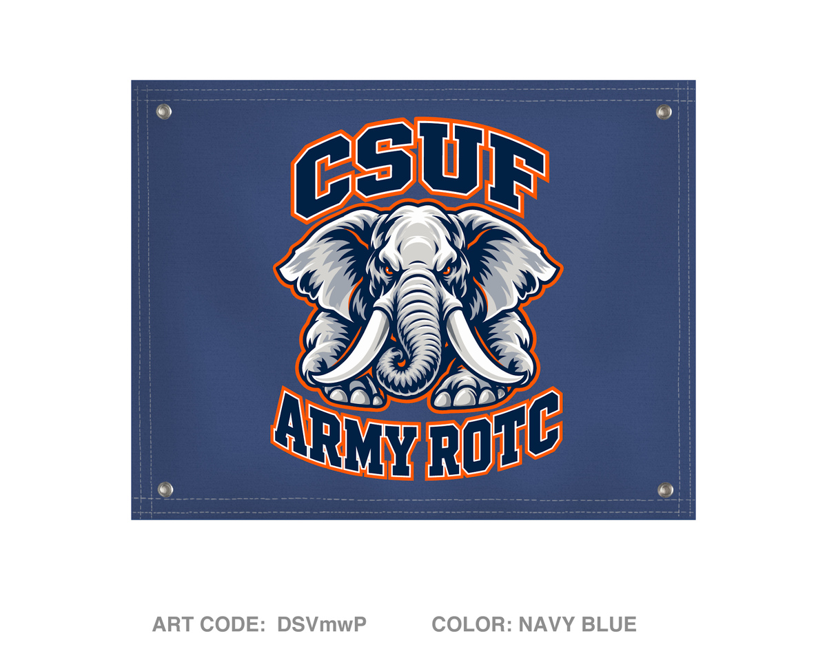 Cal State Fullerton Army ROTC Fundraising Collection Banner Flag - DSVmwP