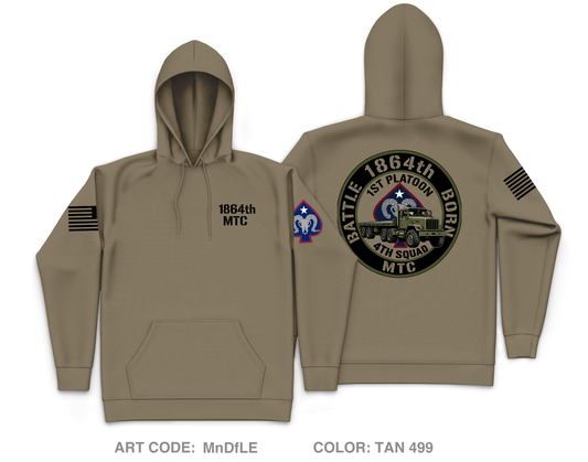 1864th mtc Fundraising Collection Core Men's Hooded Performance Sweatshirt - MnDfLE