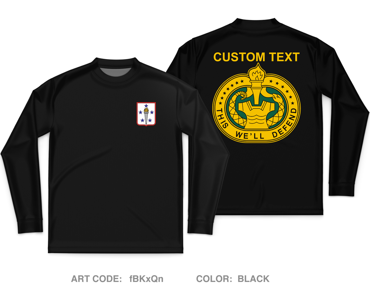 CUSTOM Bravo Company, 16th OD Core Men's LS Performance Tee - fBKxQn