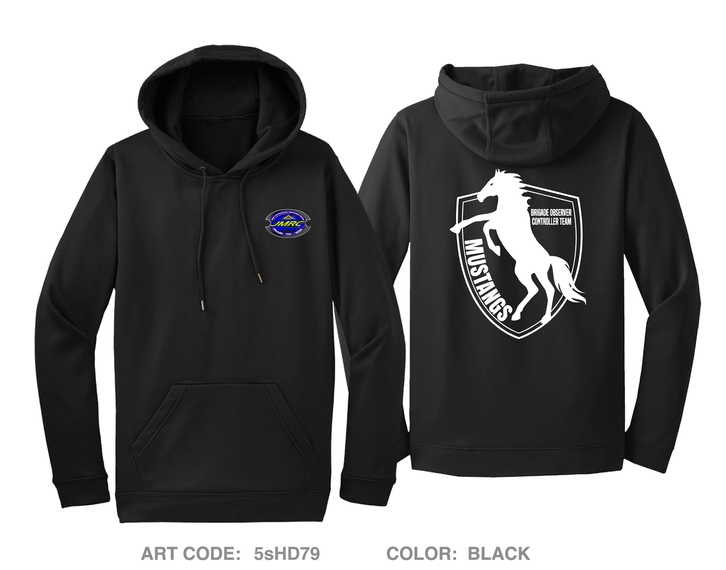 JMRC Mustang Team Hi-Tech Performance Hoodie - 5sHD79