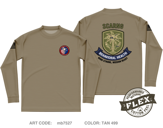 South Carolina Army National Guard (SCARNG) Behavioral Health Section Core Men's LS Flex Performance Tee - mb7527