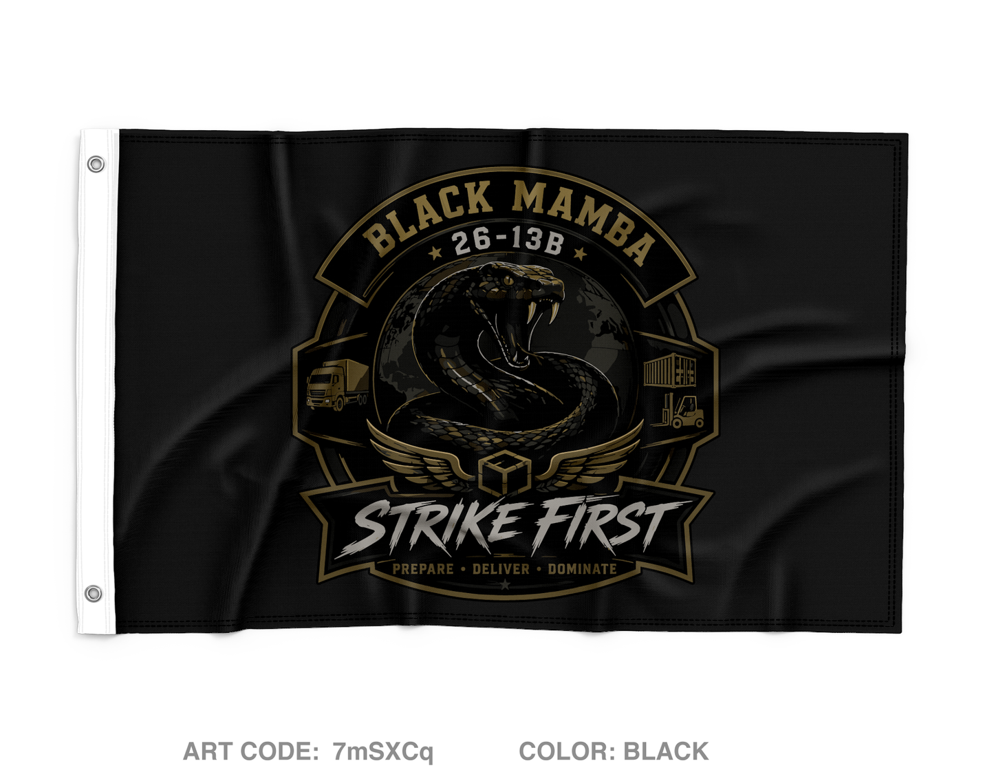 26-13B Black Mambas Fundraising Collection Wall Flag - 7mSXCq
