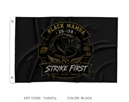 26-13B Black Mambas Fundraising Collection Wall Flag - 7mSXCq
