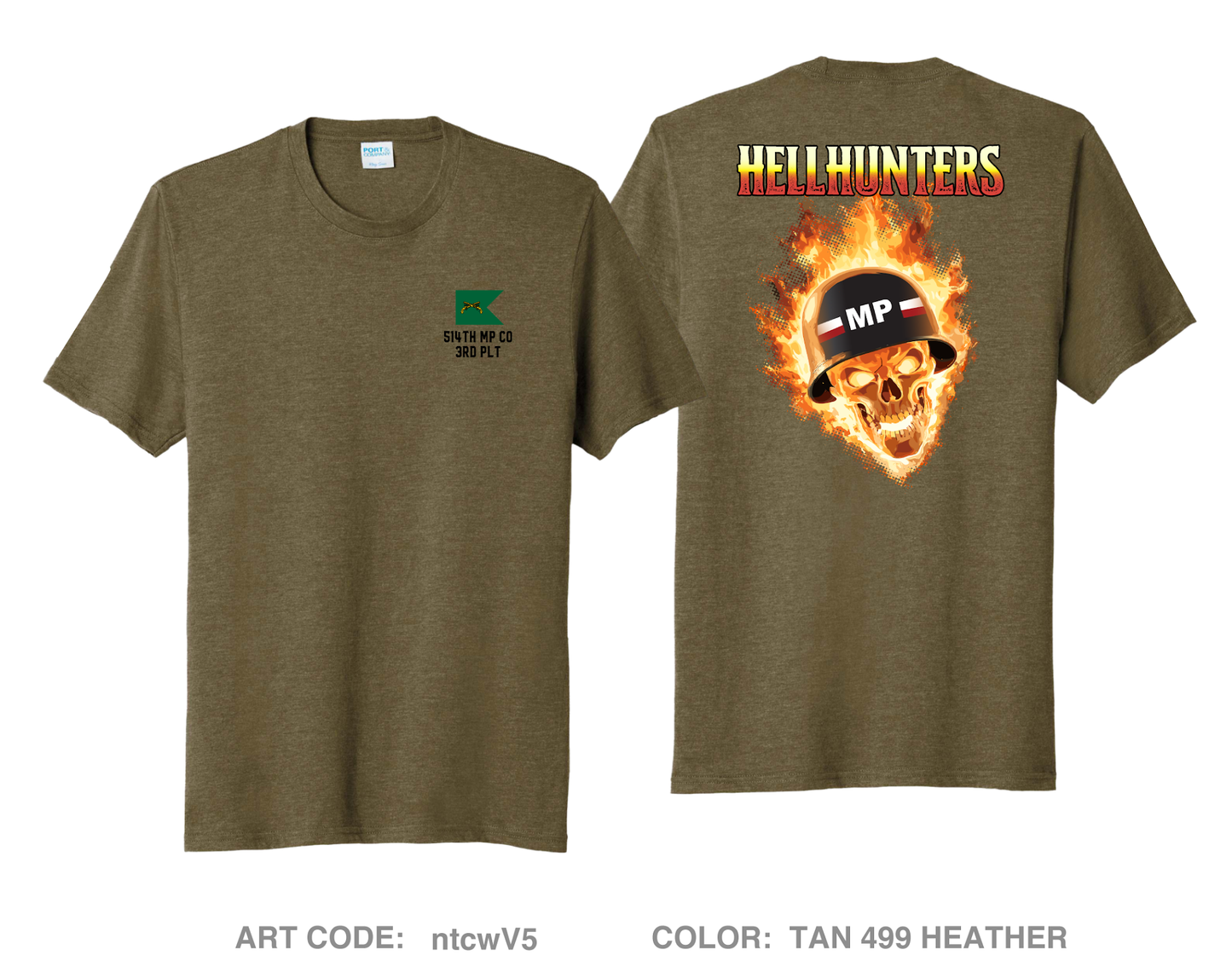 Hellhunters Comfort Unisex Triblend SS Tee - ntcwV5