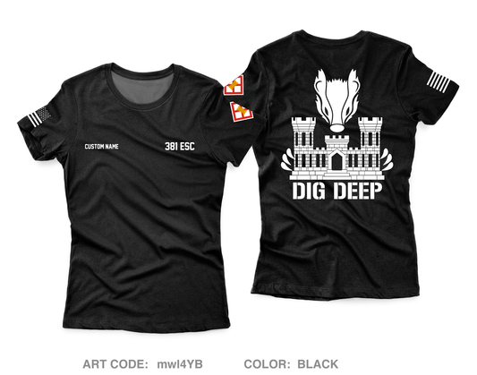CUSTOM 381 ESC Core Women's SS Performance Tee - mwl4YB