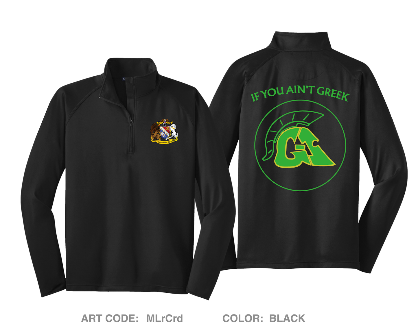 G1 Greeks Fundraising Collection Hi-Tech Performance Quarter-Zip Fleece Jacket - MLrCrd