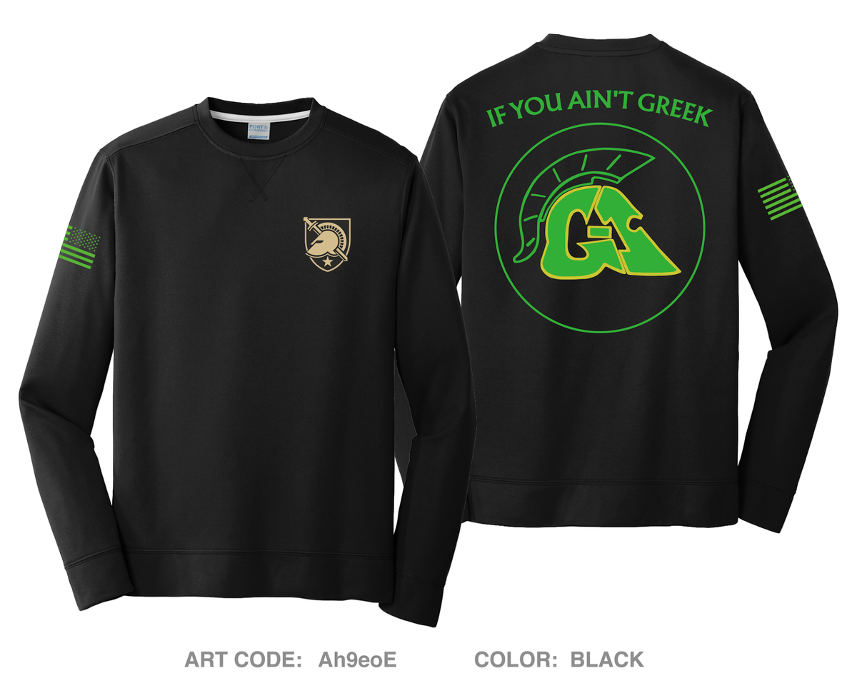 G1 Greeks Fundraising Collection HI-Tech Performance Crewneck Sweatshirt - Ah9eoE