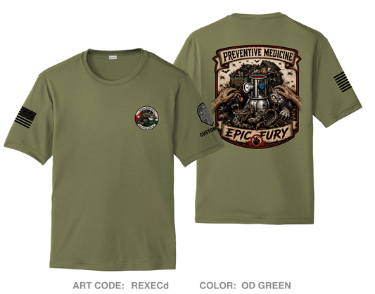 CUSTOM 342nd Medical Detachment (PM) Hi-Tech Performance Unisex SS Tee - REXECd