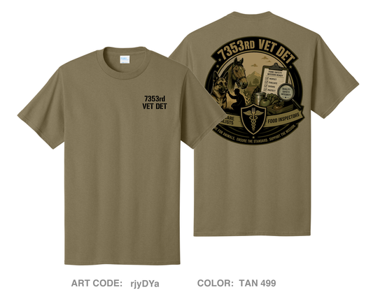7353rd VET DET Comfort Unisex Cotton SS Tee - rjyDYa
