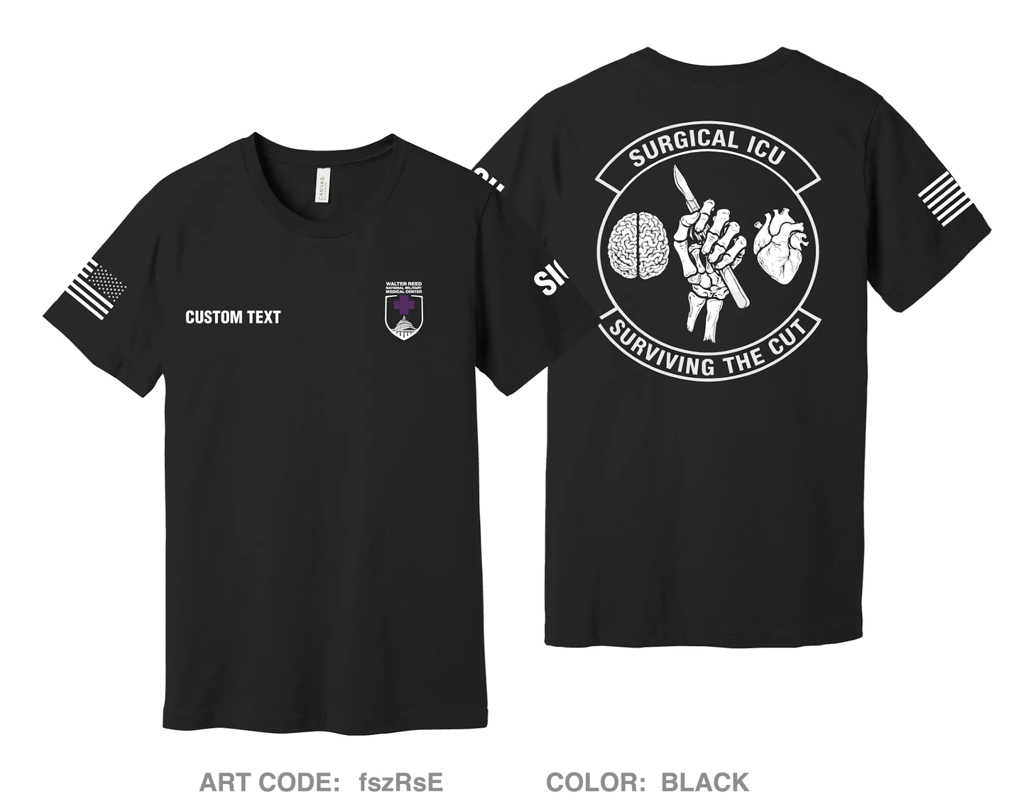 CUSTOM SICU Comfort Unisex Cotton SS Tee - fszRsE