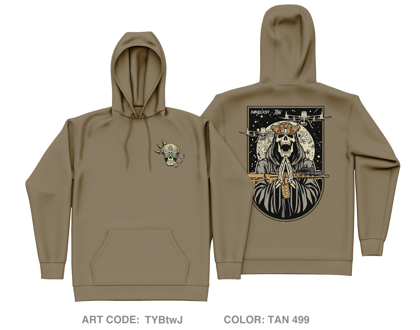 Trench line gear Core Men's Hooded Performance Sweatshirt - TYBtwJ