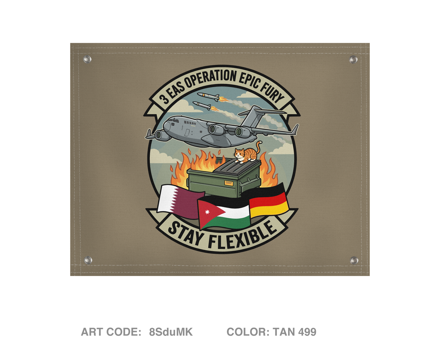 3 EAS Banner Flag - 8SduMK