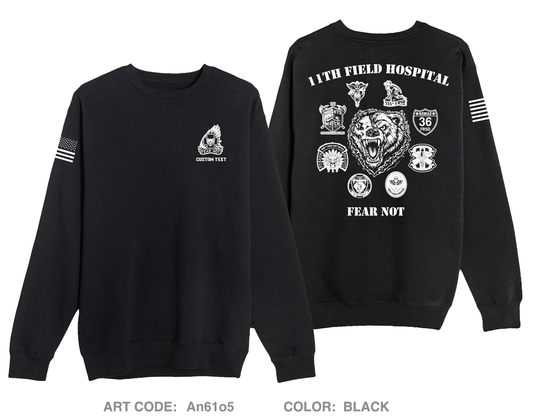 CUSTOM 11th Field Hospital Comfort Unisex Crewneck Sweatshirt - An61o5