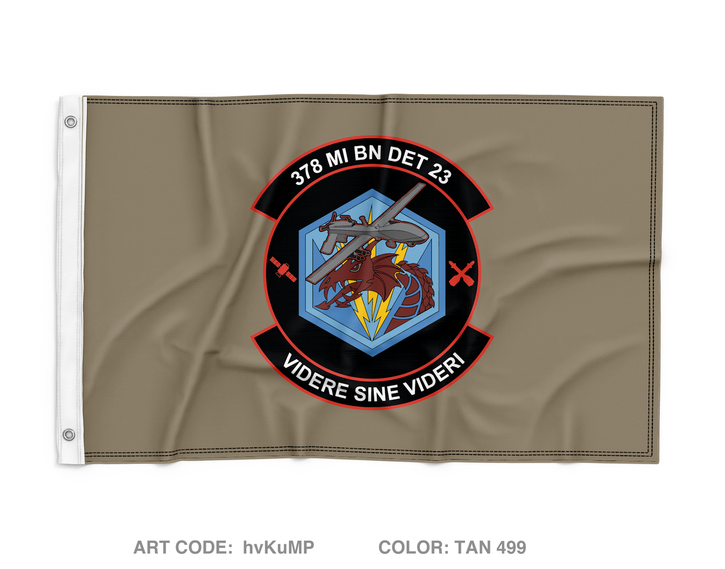 378th MI Wall Flag - hvKuMP