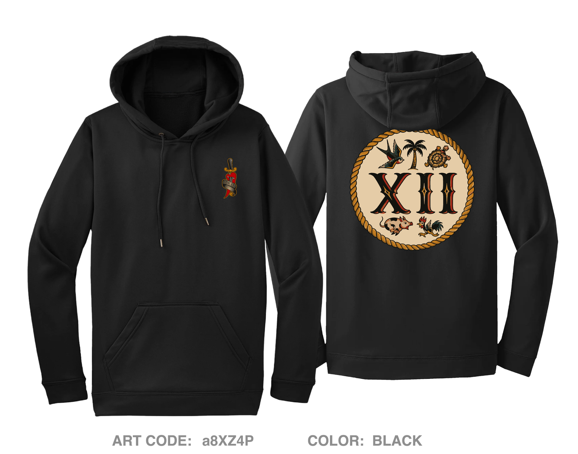 MESG-2 Det Bahrain EST 12 Hi-Tech Performance Hoodie - a8XZ4P
