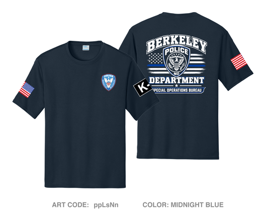 Berkeley Police Department Hi-Tech Performance Unisex SS Tee - ppLsNn