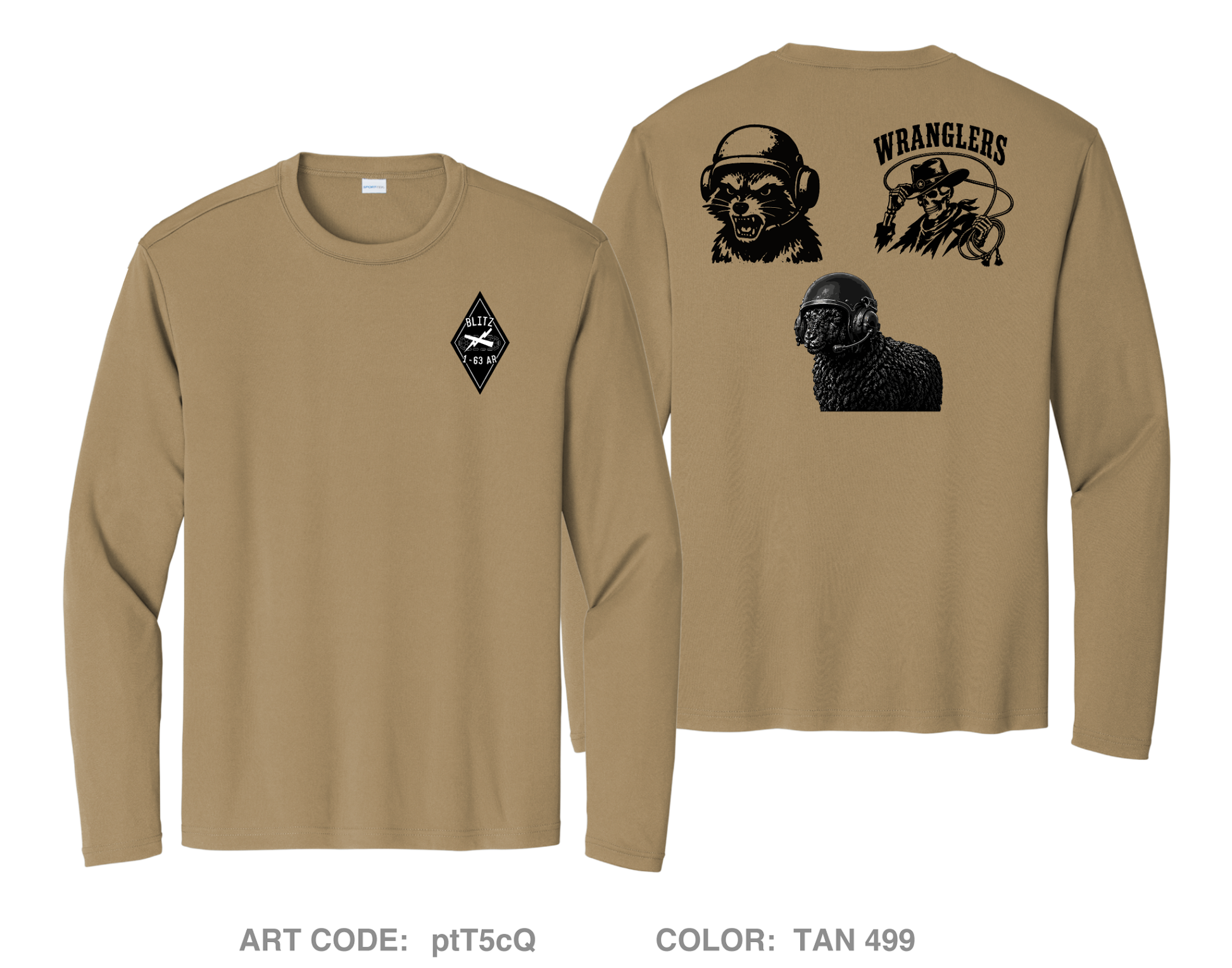 Blitz Company, 1-63 AR Hi-Tech Performance LS Tee - ptT5cQ