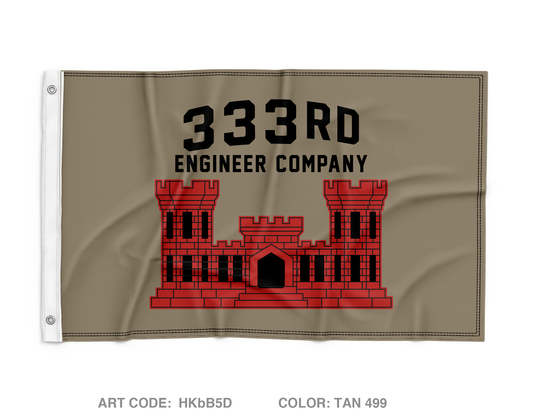 333RD ENG COMPANY ECC Wall Flag - HKbB5D