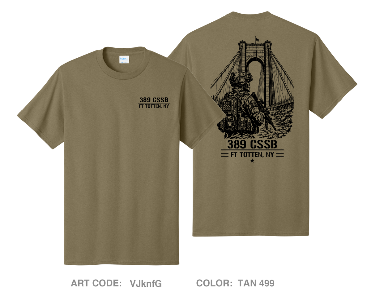389th CSSB Comfort Unisex Cotton SS Tee - VJknfG
