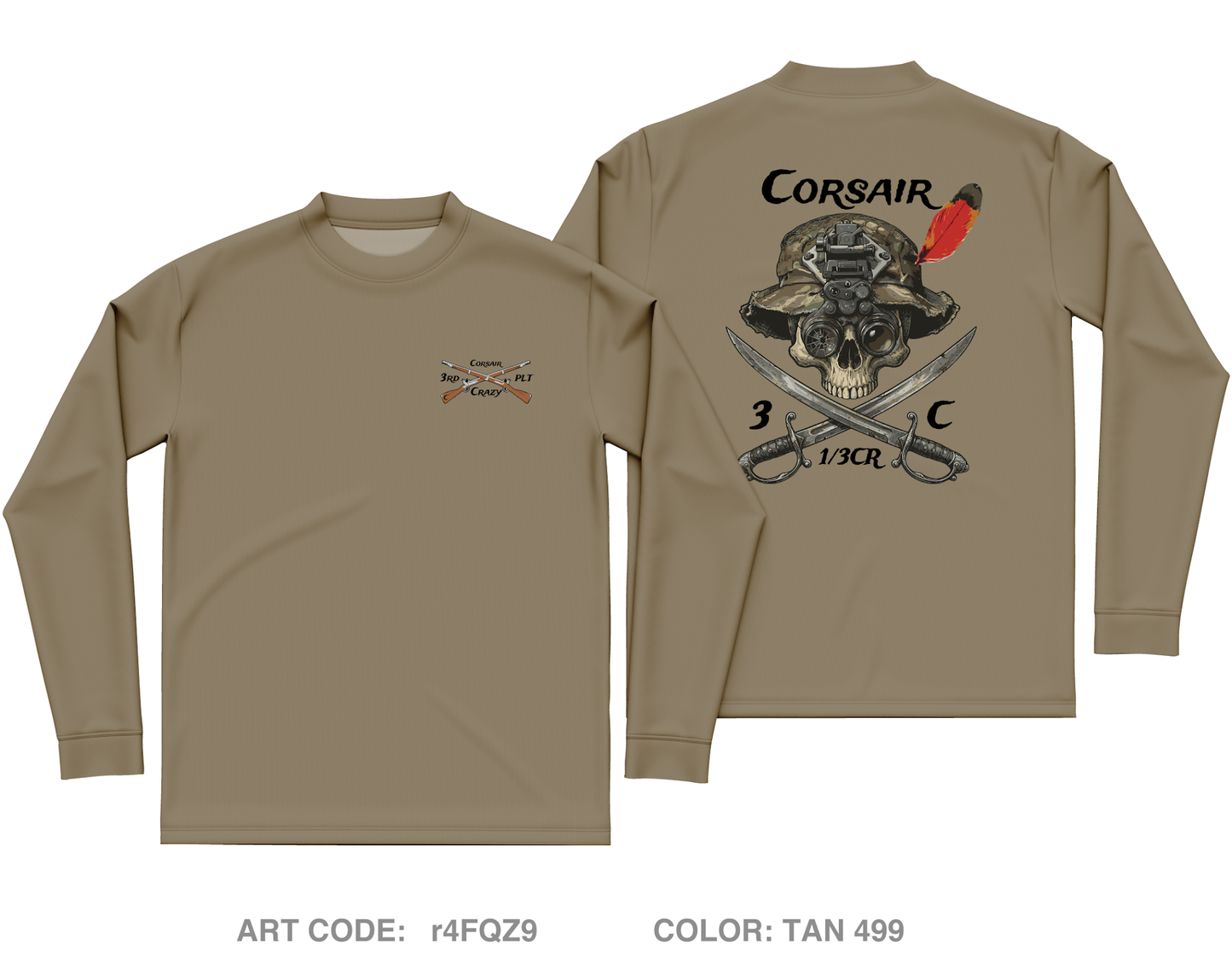 Trench line gear Core Men's LS Performance Tee - r4FQZ9