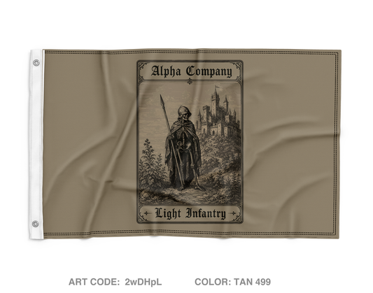 Alpha Company 1-110th Infantry Wall Flag - 2wDHpL