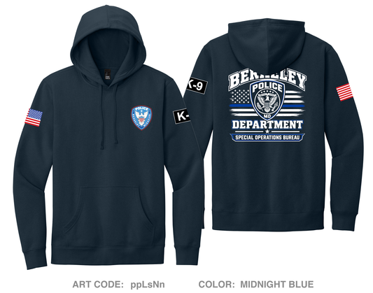 Berkeley Police Department Comfort Unisex Hooded Sweatshirt - ppLsNn