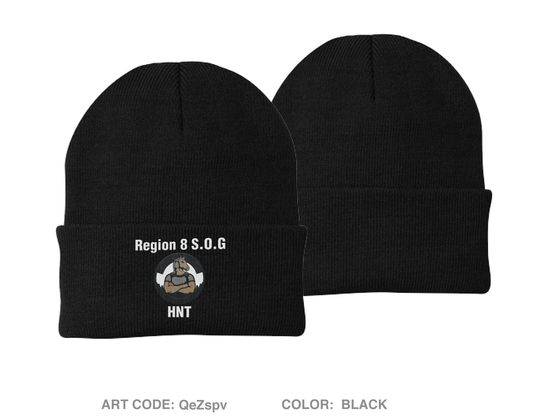Region 8 HNT Embroidered Knit Beanie - QeZspv