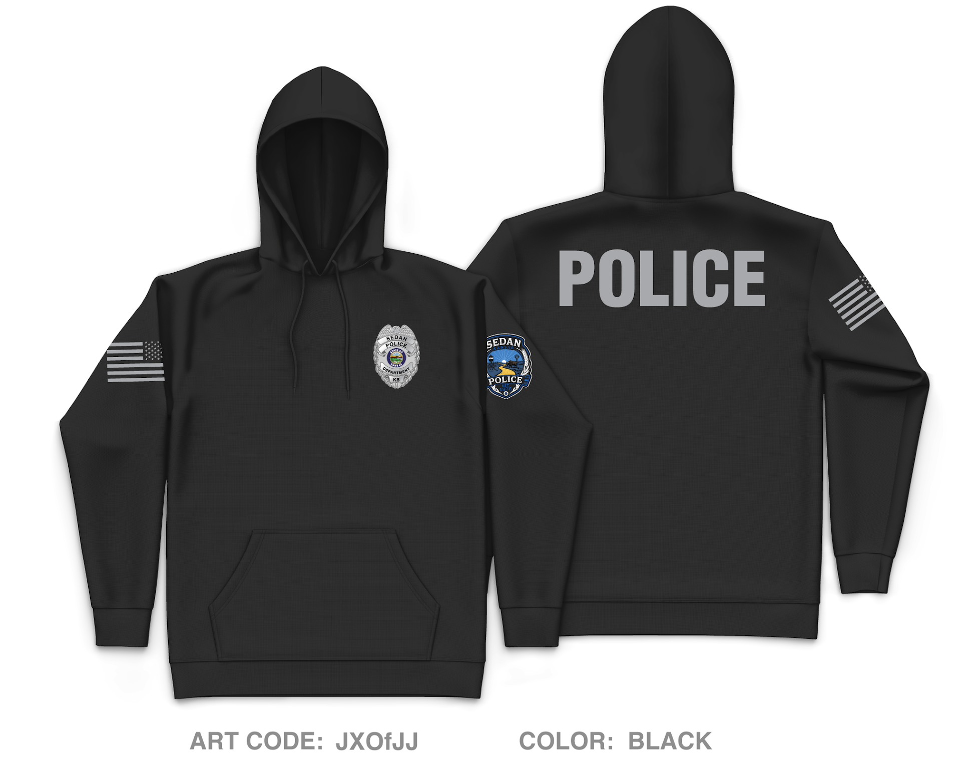 Chautauqau County Sheriffs Office/ Sedan PD Core Men's Hooded Performance Sweatshirt - JXOfJJ