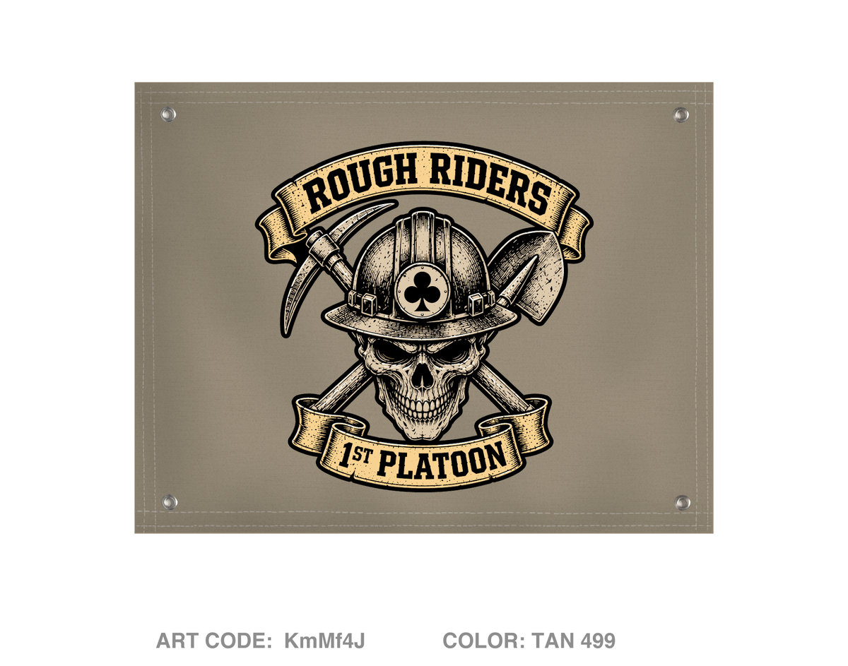 130th ESC 1st PLT Banner Flag - KmMf4J