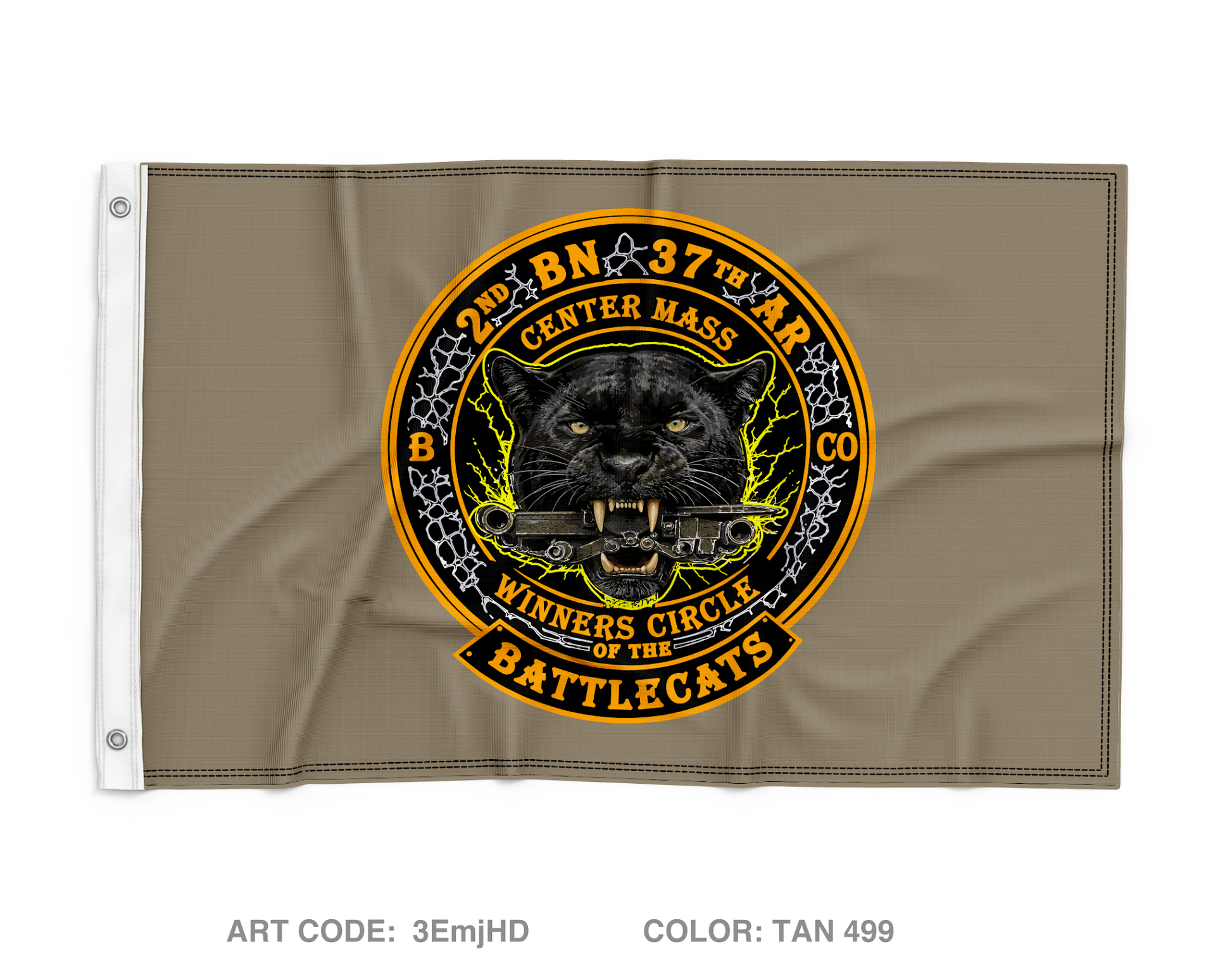 2-37 / BattleCat Wall Flag - 3EmjHD