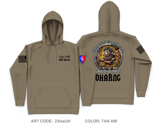 E Co. 1-137 AVN Maint. Platoon Core Men's Hooded Performance Sweatshirt - ZAheUH