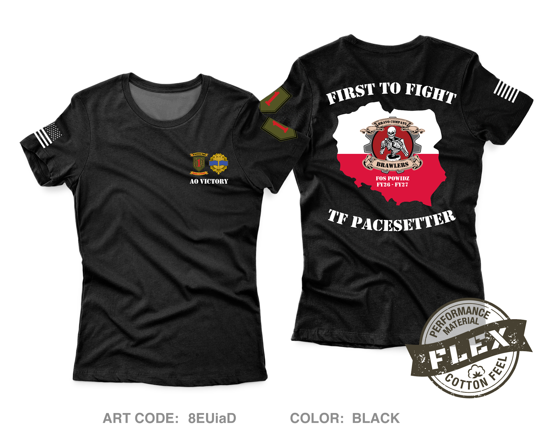 B Co, 541st DSSB, 1 IDSB Core Men's SS Flex Performance Tee - 8EUiaD