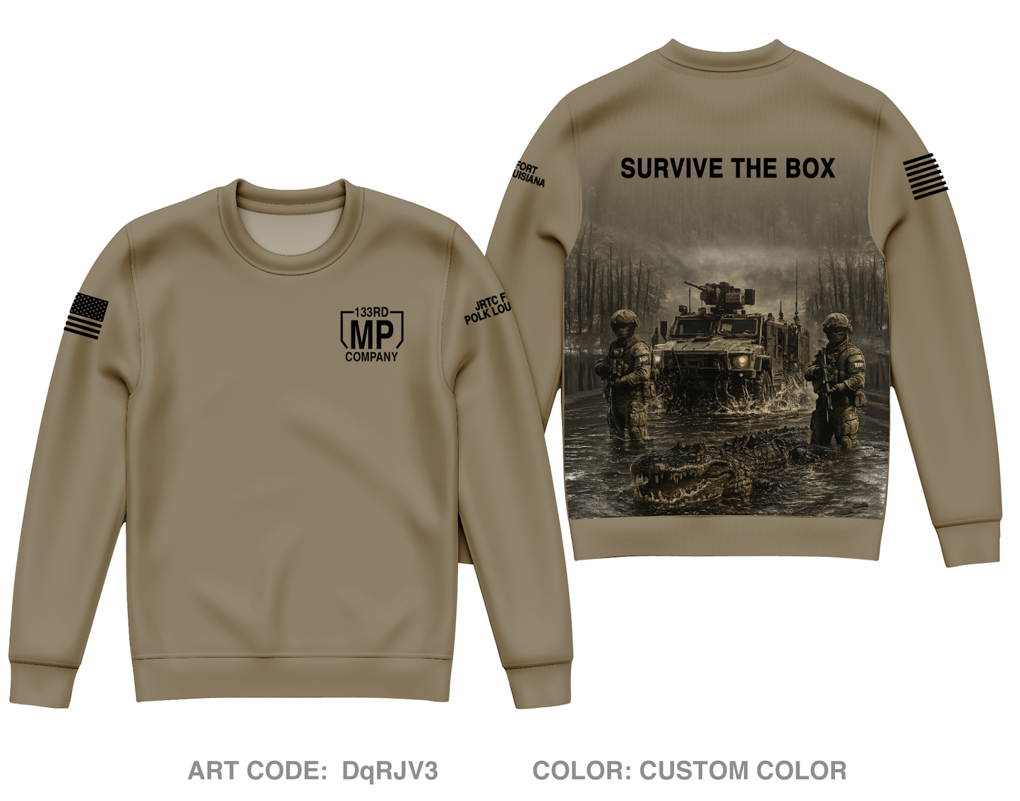 133rd MP Company Core Men's Crewneck Performance Sweatshirt - DqRJV3