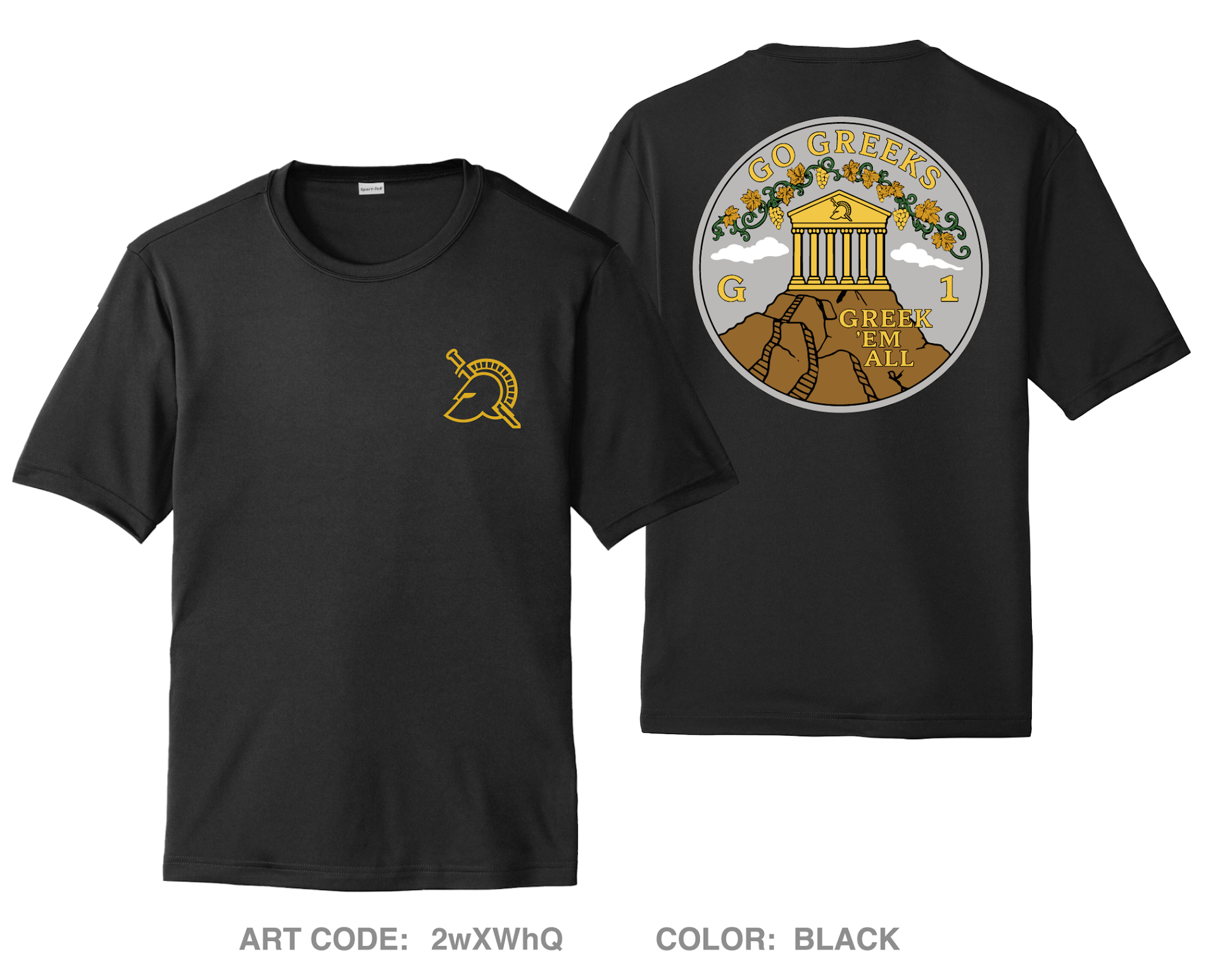 G1 Greeks Fundraising Collection Hi-Tech Performance Unisex SS Tee - 2wXWhQ
