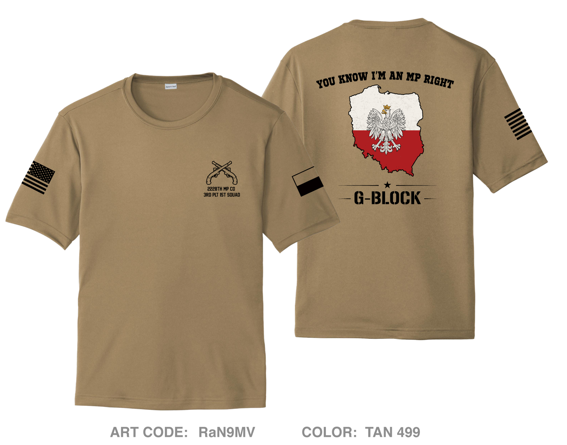 Glebokie Squad Hi-Tech Performance Unisex SS Tee - RaN9MV
