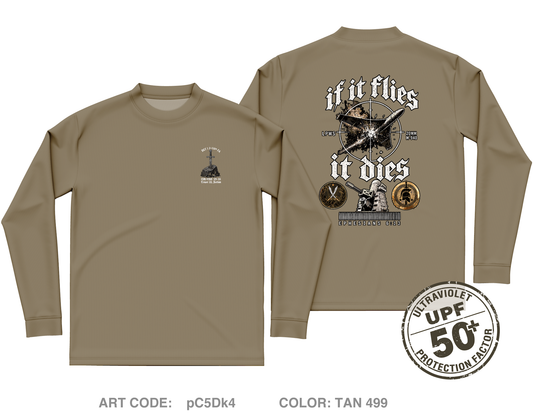 Det 1 2-116th FA Core Men's UPF 50+ Performance LS Tee - pC5Dk4