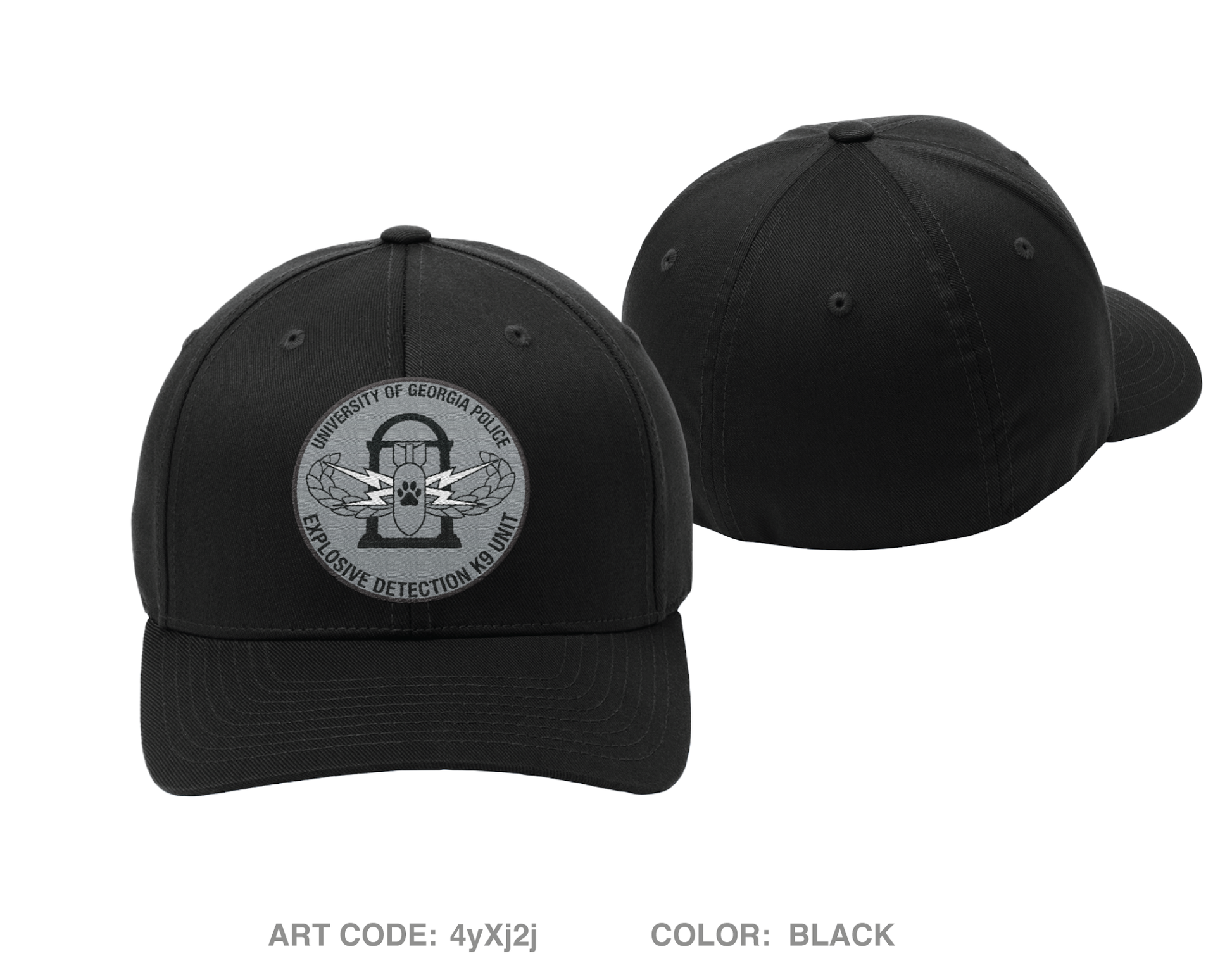University of Georgia EOD K9 Unit Embroidered Flexfit Cap - 4yXj2j