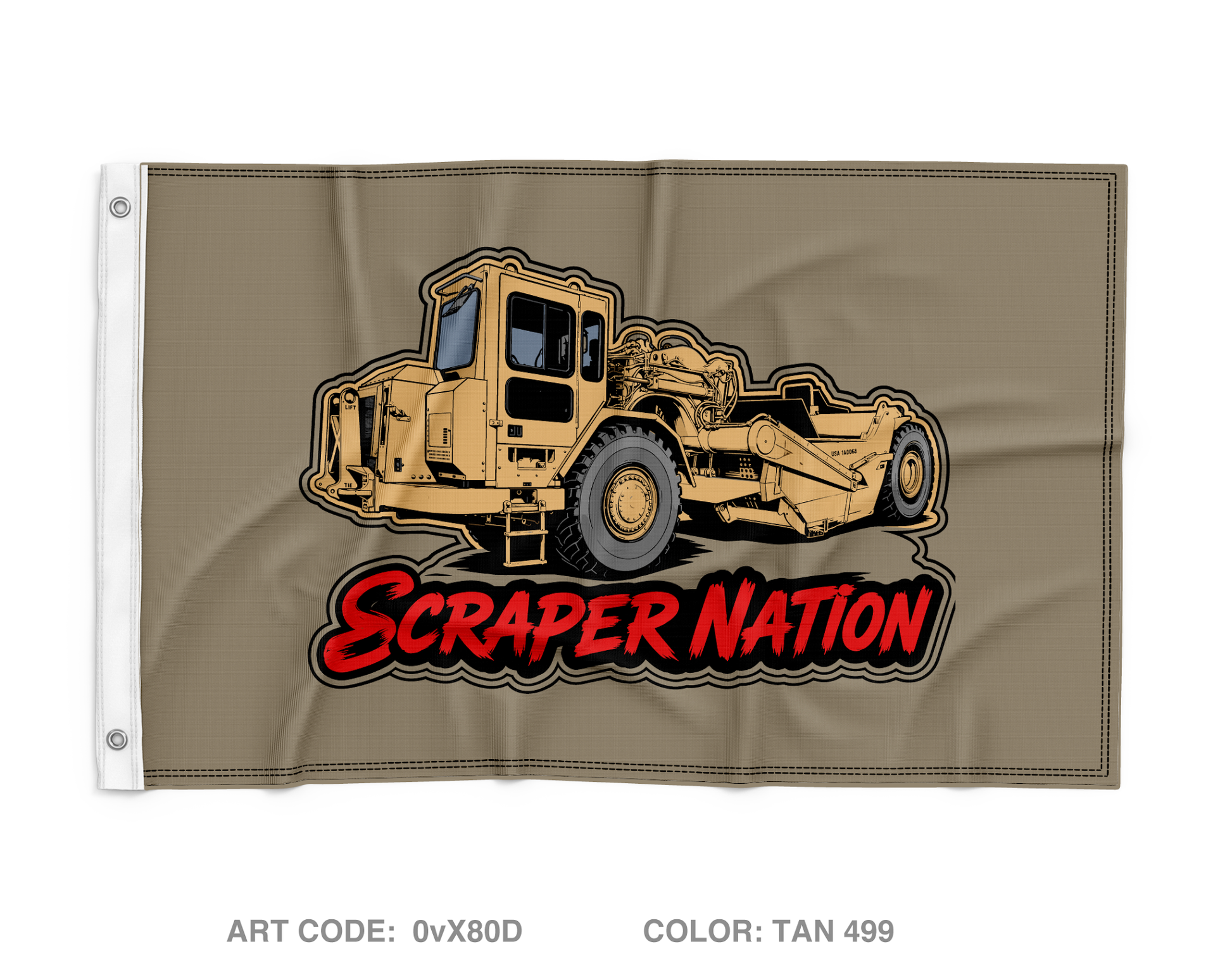 HSD, A Co, 554th EN BN Wall Flag - 0vX80D