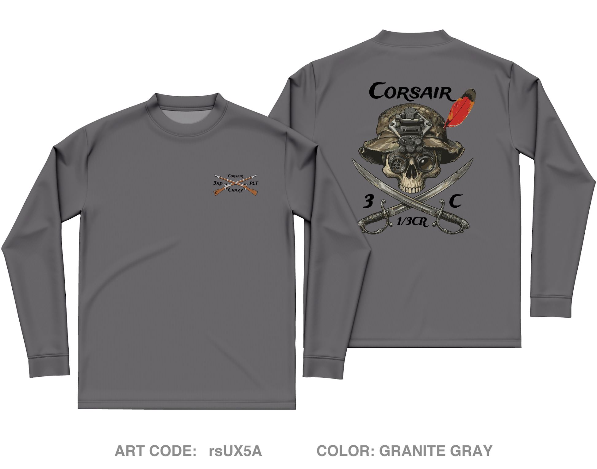 Trench line gear Core Men's LS Performance Tee - rsUX5A