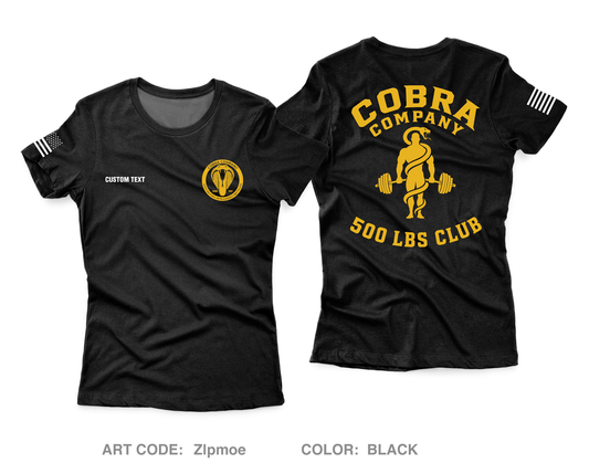 CUSTOM Charlie "Cobras" Company, 305th MI BN, 111th MI BDE Core Women's SS Performance Tee - Zlpmoe