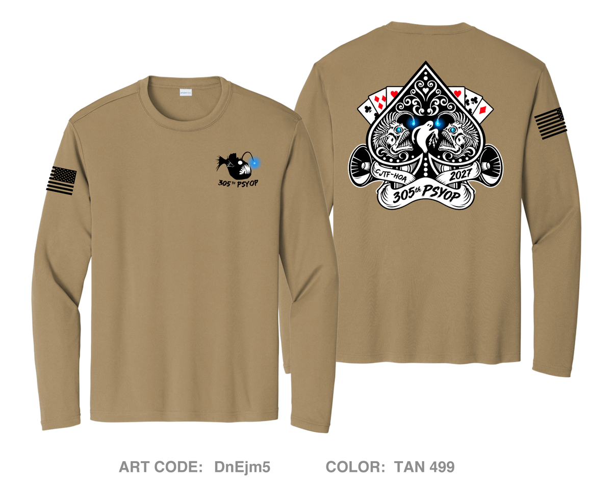 305th PSYOP Hi-Tech Performance Unisex LS Tee - DnEjm5