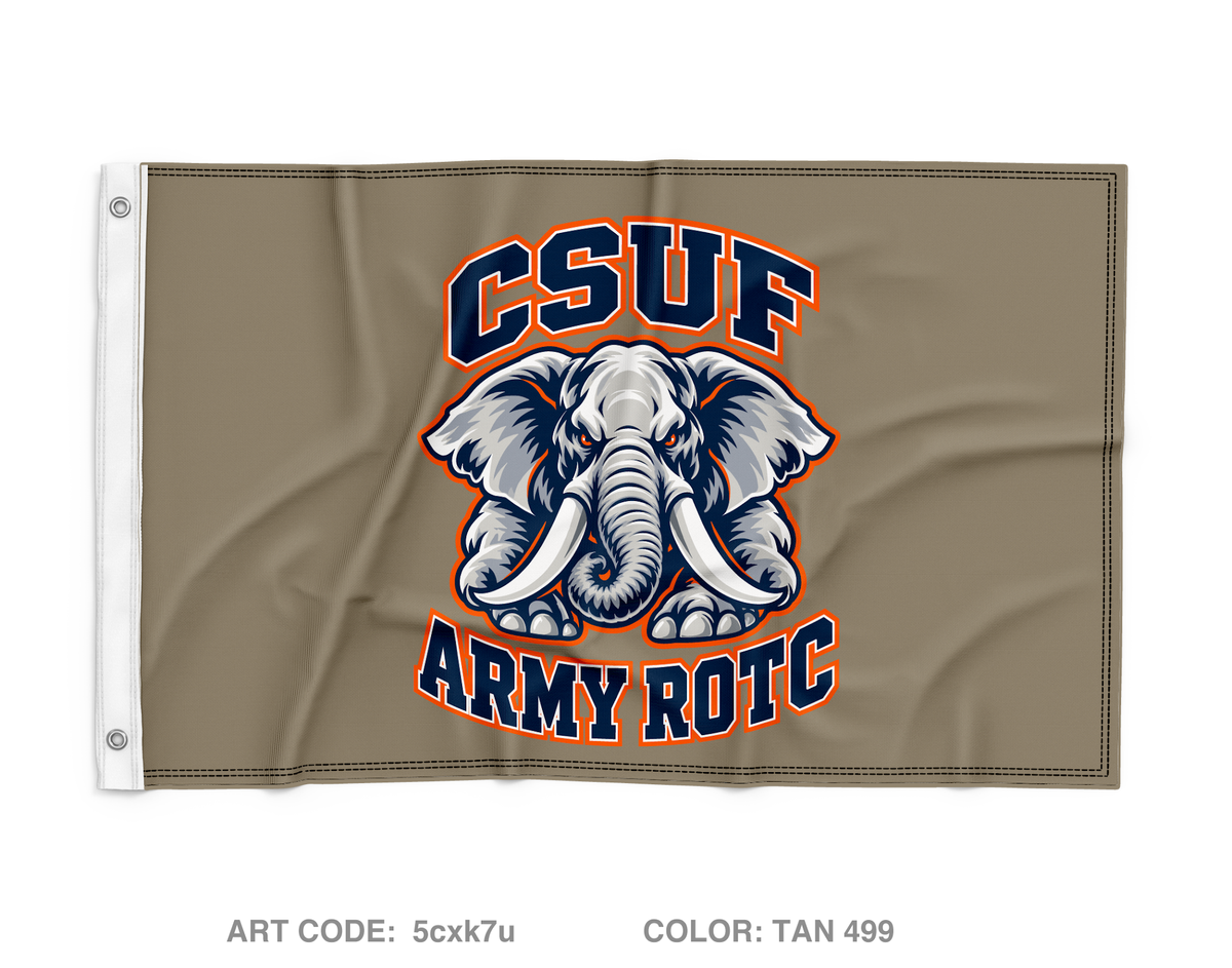 Cal State Fullerton Army ROTC Fundraising Collection Wall Flag - 5cxk7u