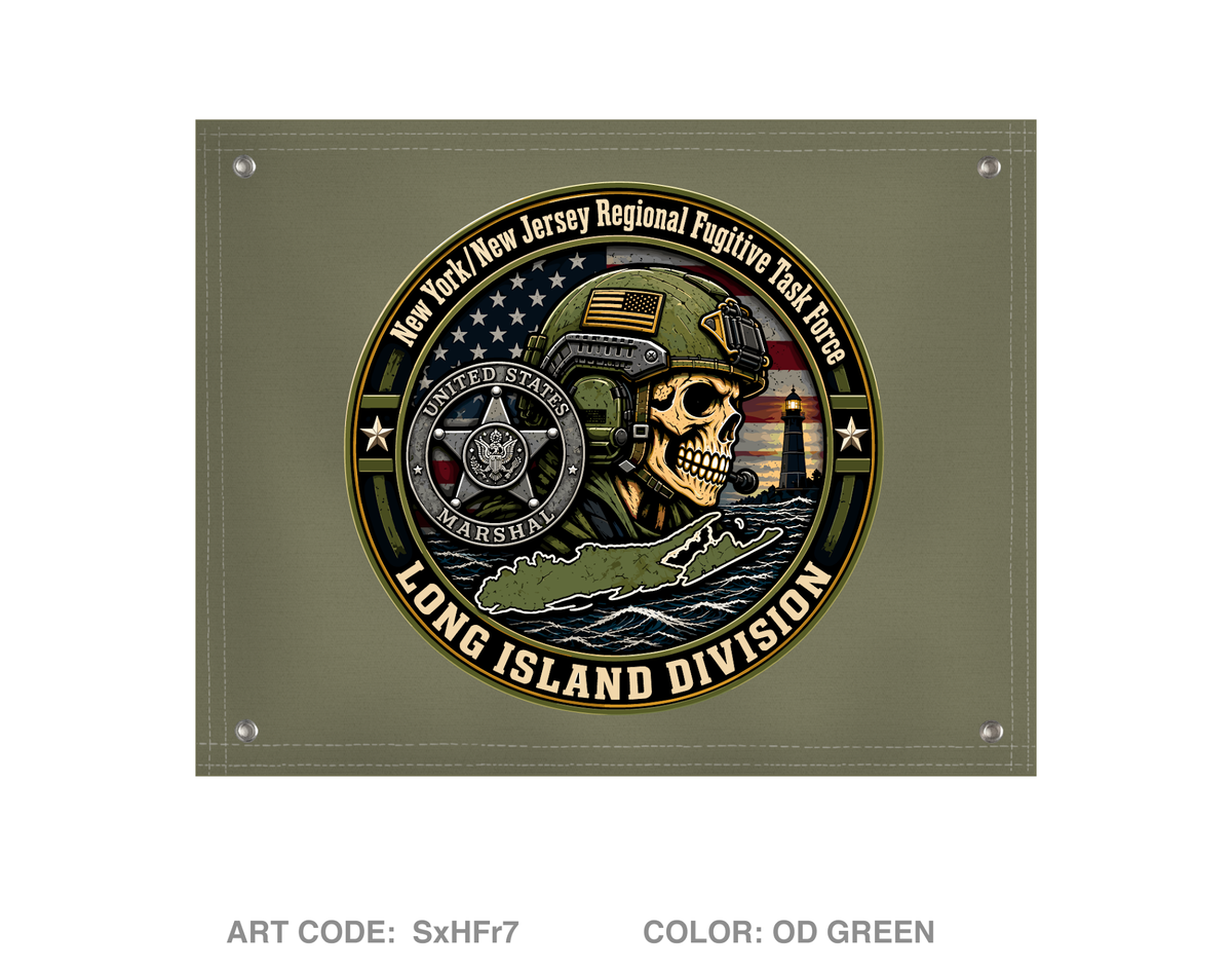 USMS NY/NJ RFTF Long Island Banner Flag - SxHFr7