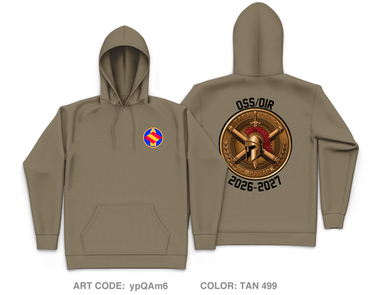 HHB 142nd Field Artillery Brigade Core Men's Hooded Performance Sweatshirt - ypQAm6