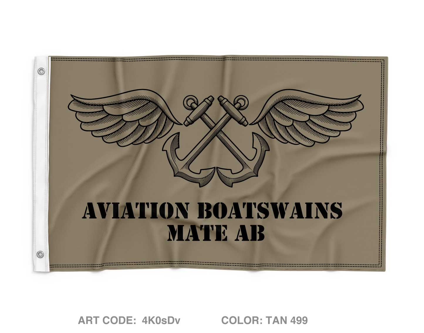 Aviation Boatswains Mate AB Wall Flag - 4K0sDv
