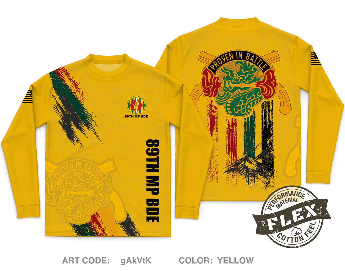 89th MP BDE Core Men's LS Flex Performance Tee - gAkVtK