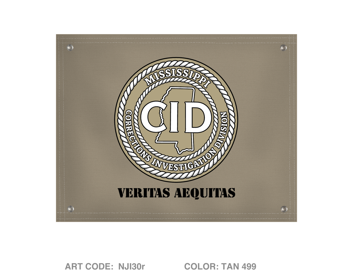 Mississippi Department of Corrections CID Banner Flag - NJI30r